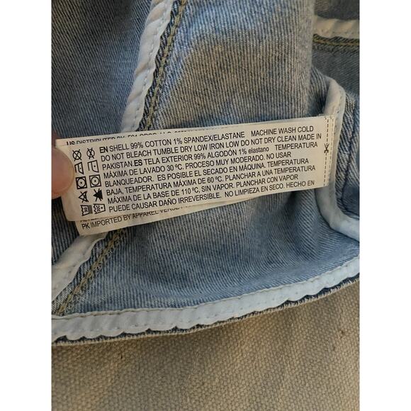 Tube Top Womens Small Y2K Side Zip Elastic Hem Tube Top Medium Wash Denim Corset - Picture 5 of 8